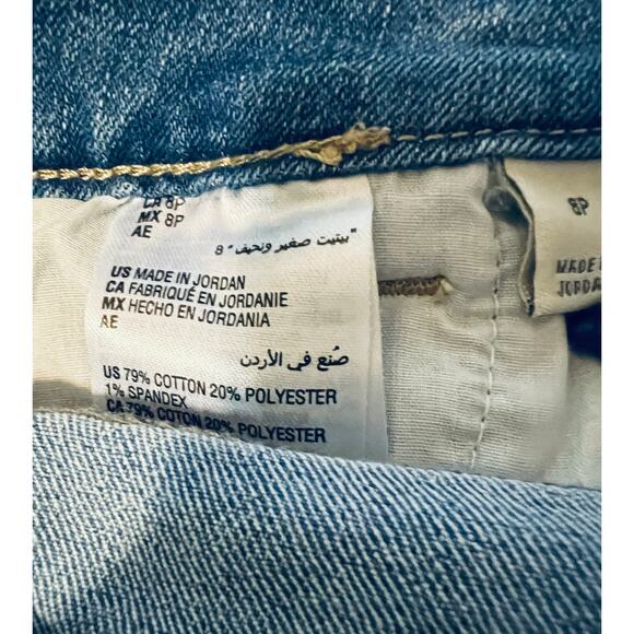 NEW High Waist Dip Dye Crop Jeans 8P - Picture 5 of 5